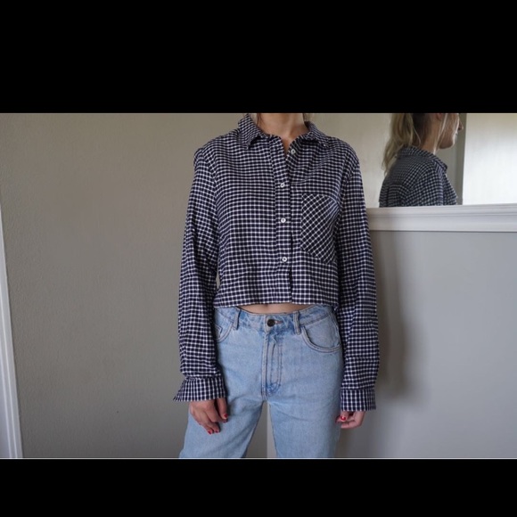 *3 for $25* American apparel flannel crop
